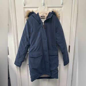 Abercrombie & Fitch Navy Fleece Winter Jacket, Wind Proof, Water Resistant - NWT